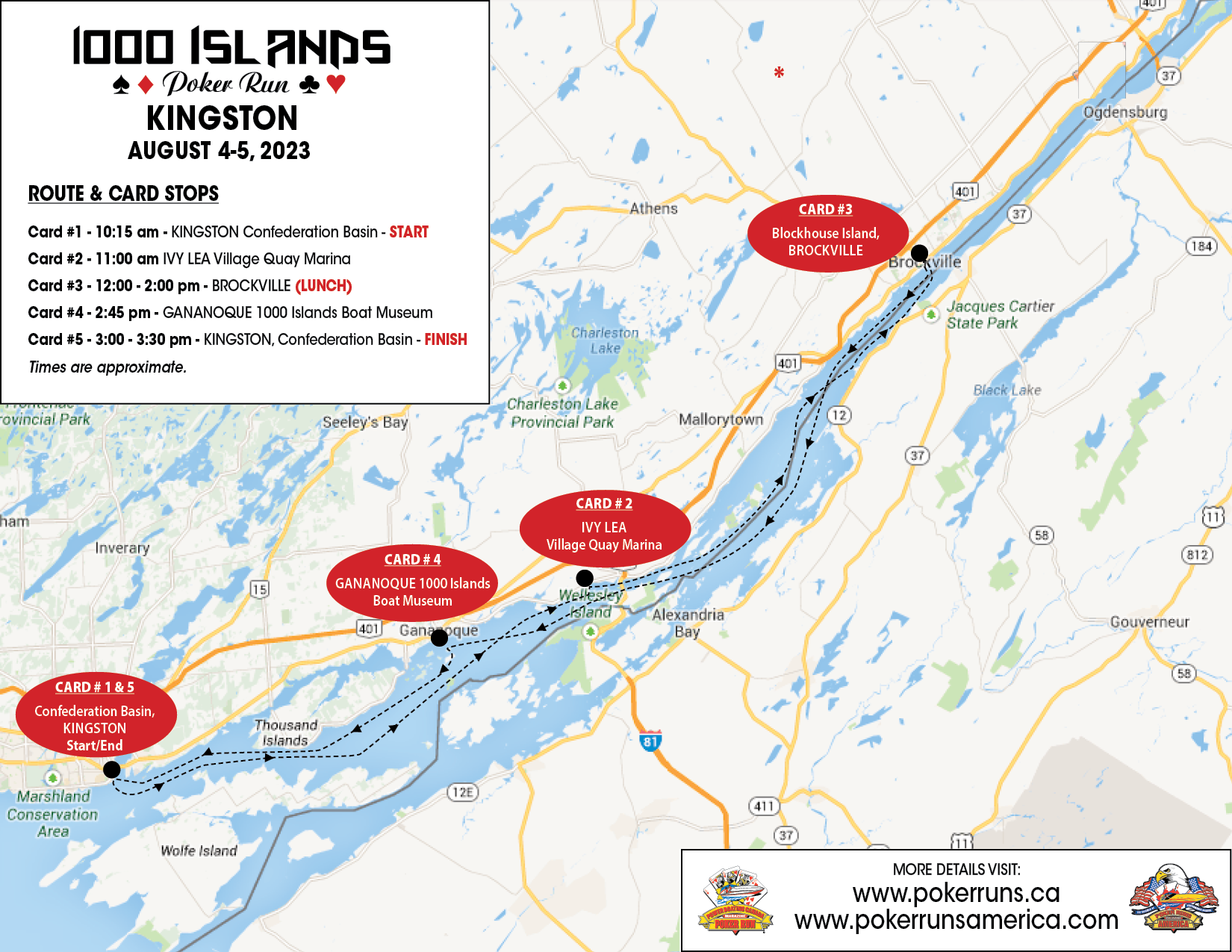 1000 ISLANDS KINGSTON POKER RUN PokerRuns